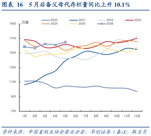 如何了解5 月后备父母代存栏量同比上升 10.1%