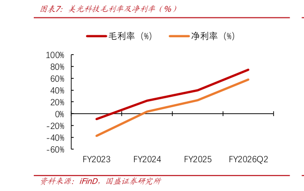 我想了解一下美光科技毛利率及净利率（%）