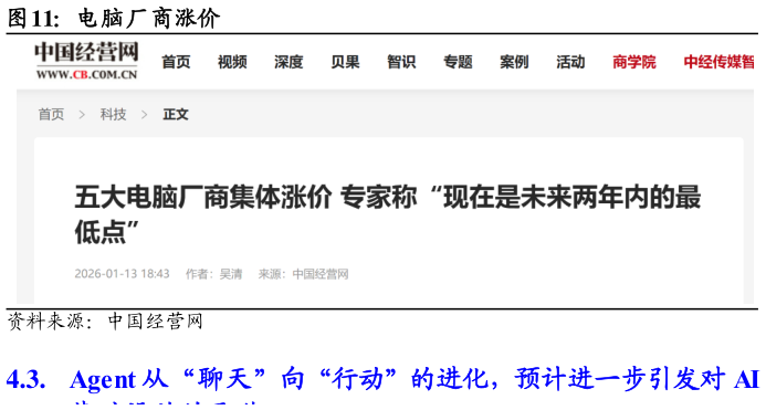 咨询下各位电脑厂商涨价