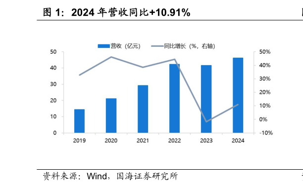 想关注一下2024 年营收同比10.91%
