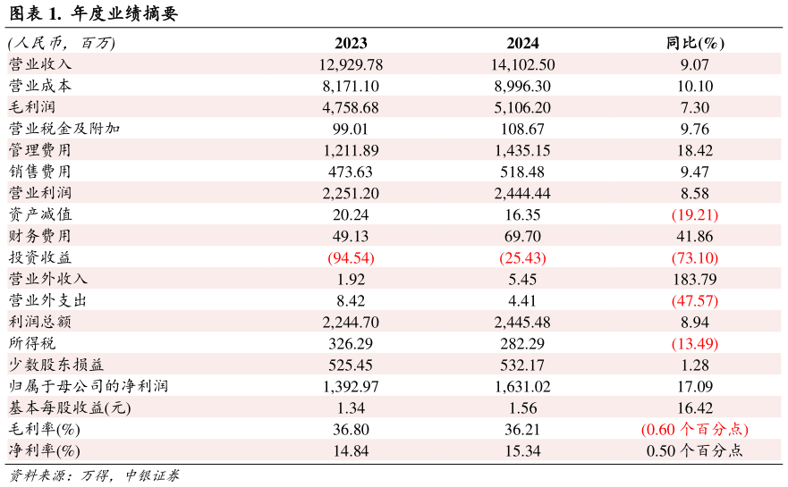 如何解释.  年度业绩摘要