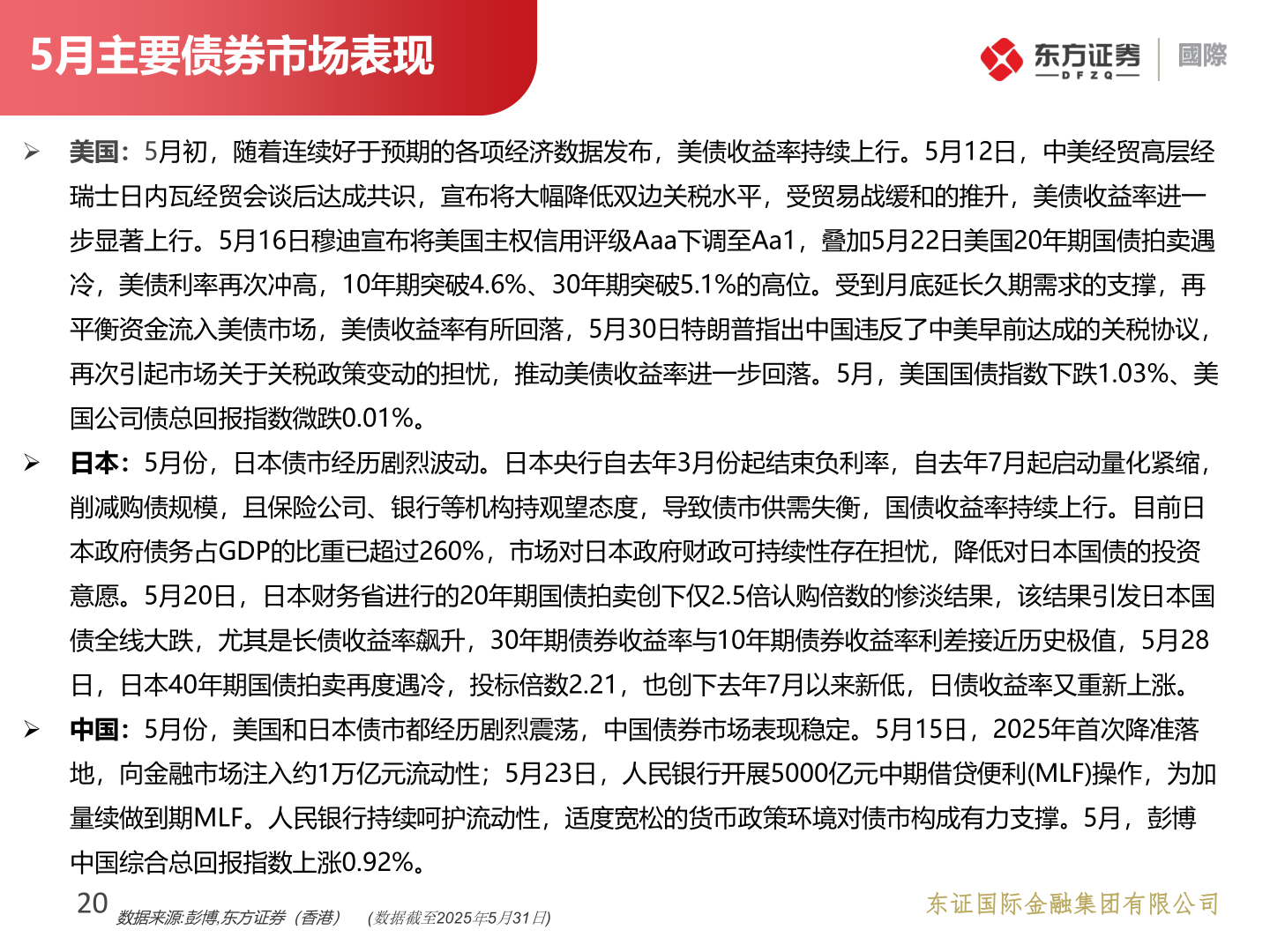 如何了解5月主要债券市场表现