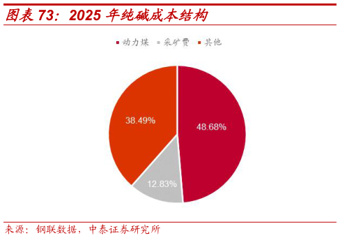 谁知道2025 年纯碱成本结构