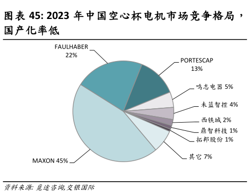 如何看待2023 年中国空心杯电机市场竞争格局，