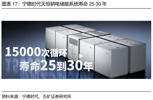 谁知道宁德时代天恒钠电储能系统寿命 25-30 年