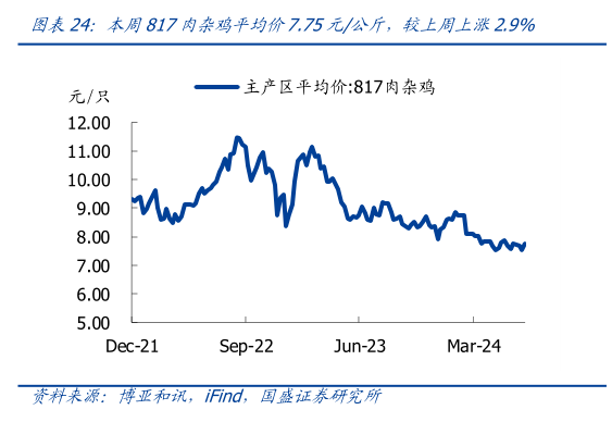 如何了解本周817肉杂鸡平均价7.75元公斤,较上周上涨2.9%?