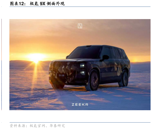 各位网友请教一下极氪 9X 侧面外观