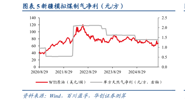 怎样理解新疆模拟煤制气净利（元方）