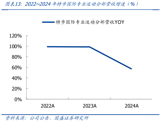 怎样理解20222024年特步国际专业运动分部营收增速（%）