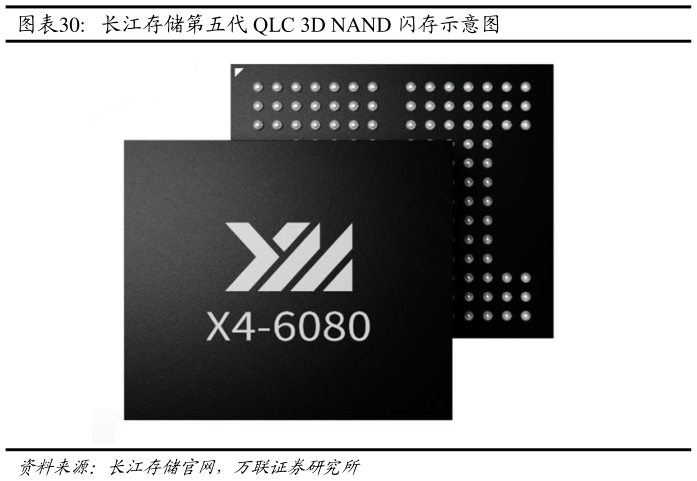 你知道长江存储第五代 QLC 3D NAND 闪存示意图