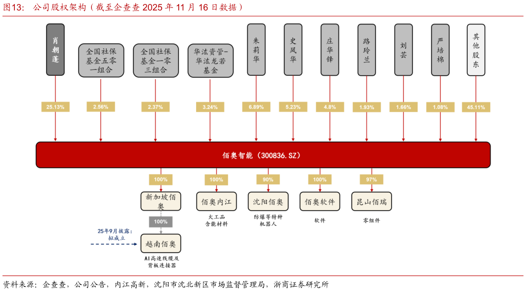 怎样理解公司股权架构（截至企查查 2025 年 11 月 16 日数据）?