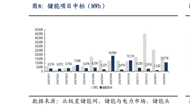 谁知道储能项目中标（MWh）