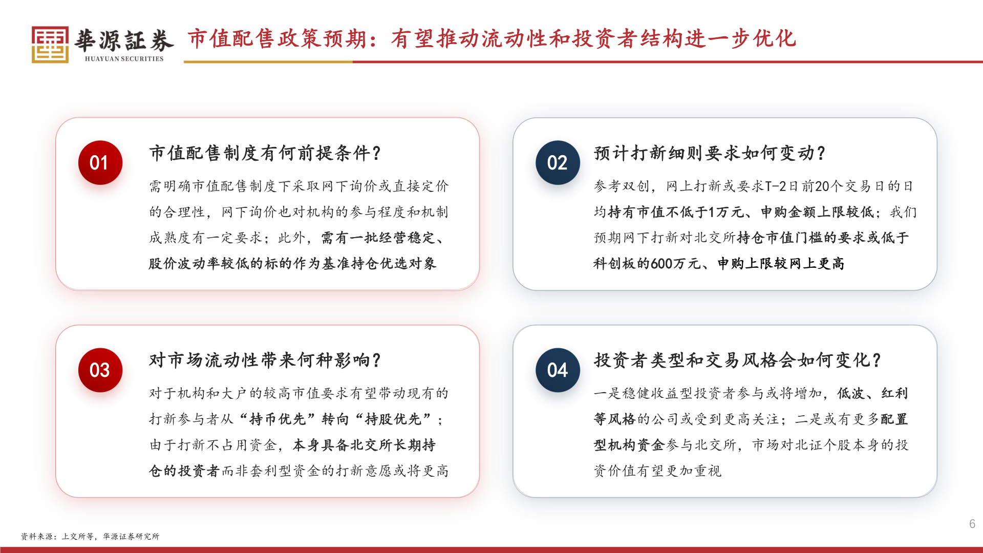 怎样理解市值配售政策预期：有望推动流动性和投资者结构进一步优化