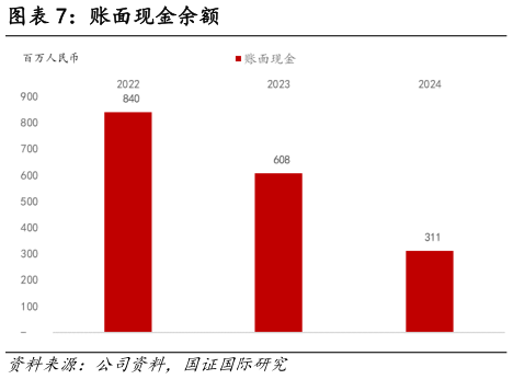 想问下各位网友账面现金余额