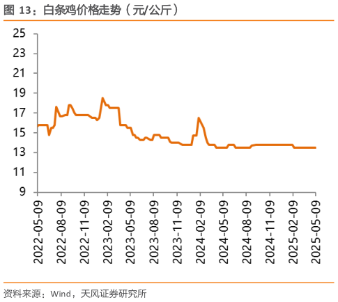 咨询大家白条鸡价格走势（元公斤）