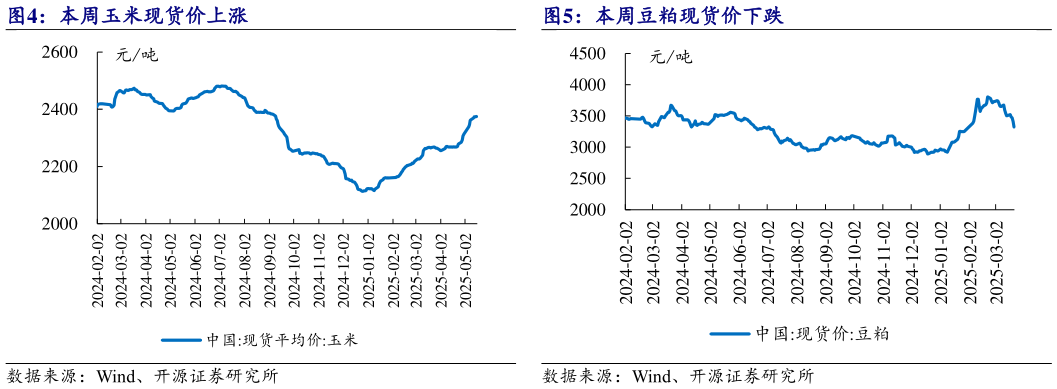 一起讨论下本周玉米现货价上涨 本周豆粕现货价下跌