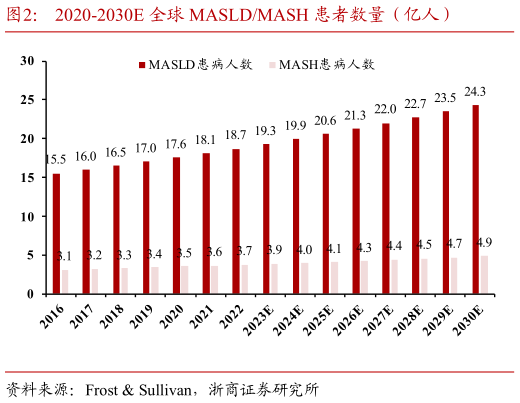 想关注一下2020-2030E 全球 MASLDMASH 患者数量(亿人)?