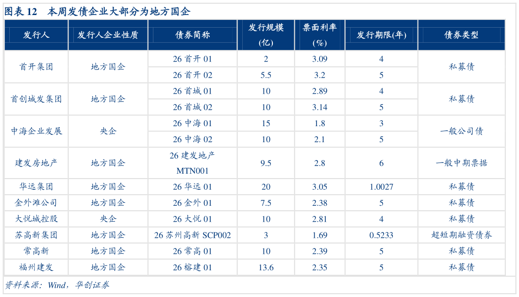 咨询下各位本周发债企业大部分为地方国企