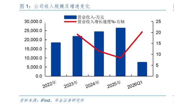 想关注一下公司收入规模及增速变化