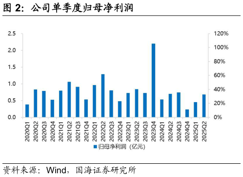 咨询下各位公司单季度归母净利润