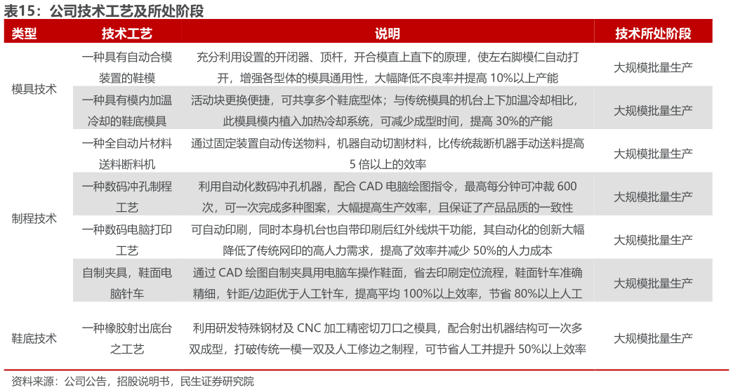 咨询大家公司技术工艺及所处阶段