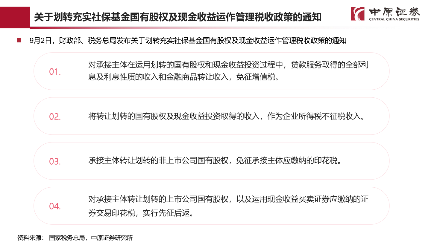 咨询大家关于划转充实社保基金国有股权及现金收益运作管理税收政策的通知