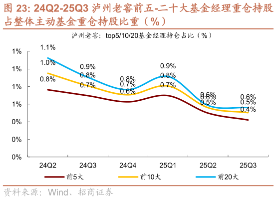 咨询大家24Q2-25Q3 泸州老窖前五-二十大基金经理重仓持股