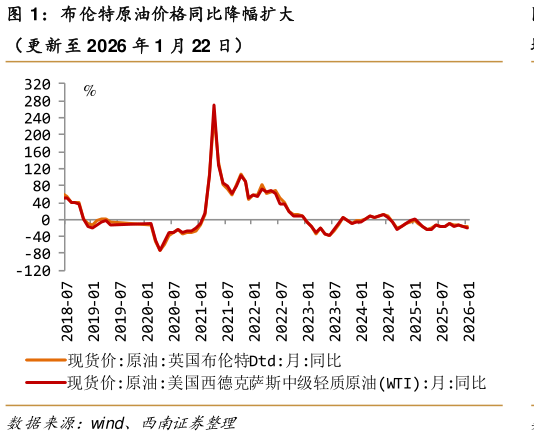 如何了解布伦特原油价格同比降幅扩大