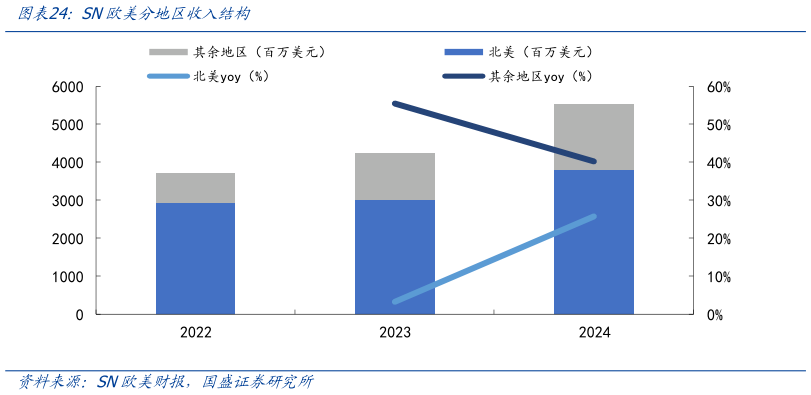 咨询大家SN欧美分地区收入结构