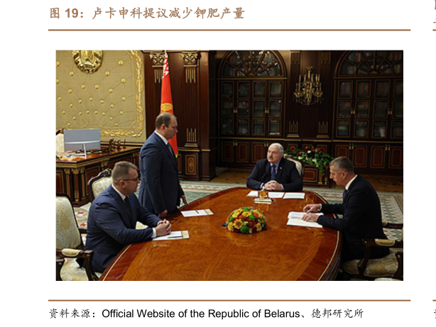 一起讨论下卢卡申科提议减少钾肥产量