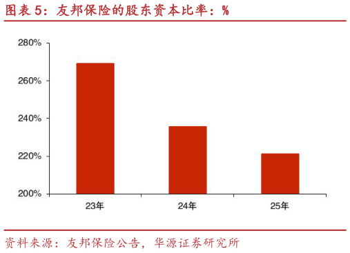 如何了解友邦保险的股东资本比率：%