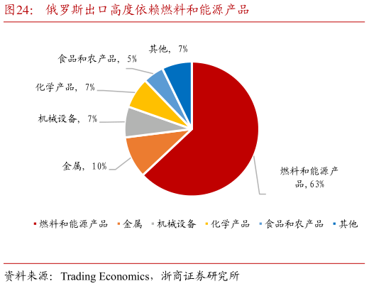 各位网友请教一下俄罗斯出口高度依赖燃料和能源产品