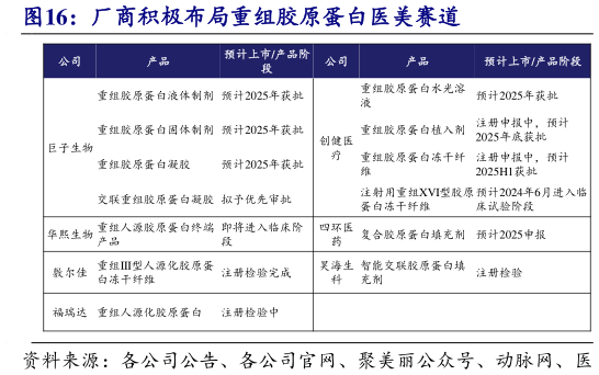 如何了解厂商积极布局重组胶原蛋白医美赛道