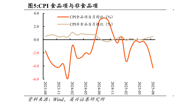 怎样理解CPI 食品项与非食品项