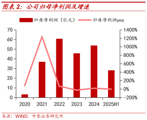 我想了解一下公司归母净利润及增速