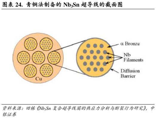 如何了解.  青铜法制备的 Nb3Sn 超导线的截面图