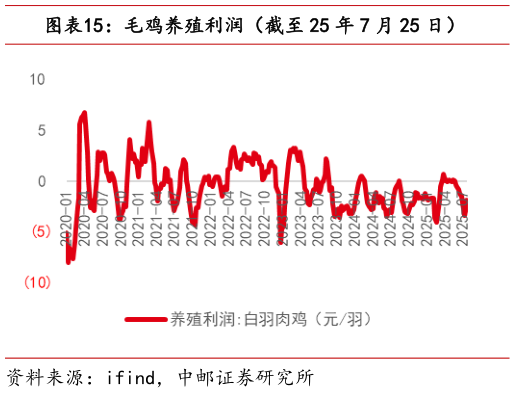 想关注一下毛鸡养殖利润（截至 25 年 7 月 25 日）?