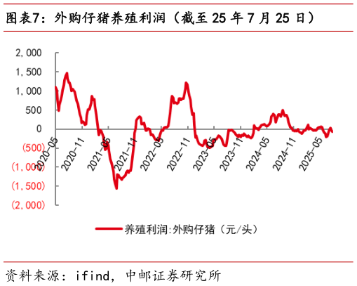请问一下外购仔猪养殖利润（截至 25 年 7 月 25 日）?