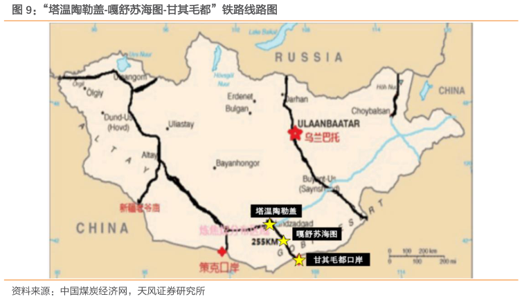 想问下各位网友“塔温陶勒盖-嘎舒苏海图-甘其毛都”铁路线路图?