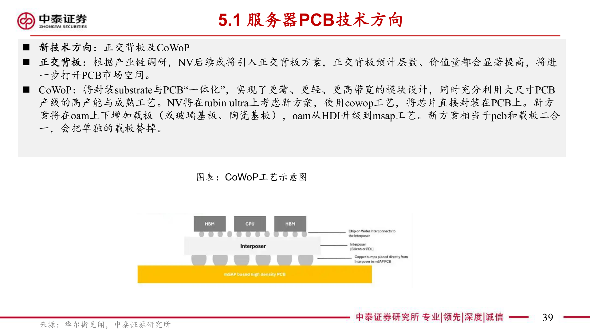 各位网友请教一下5.1 服务器PCB技术方向