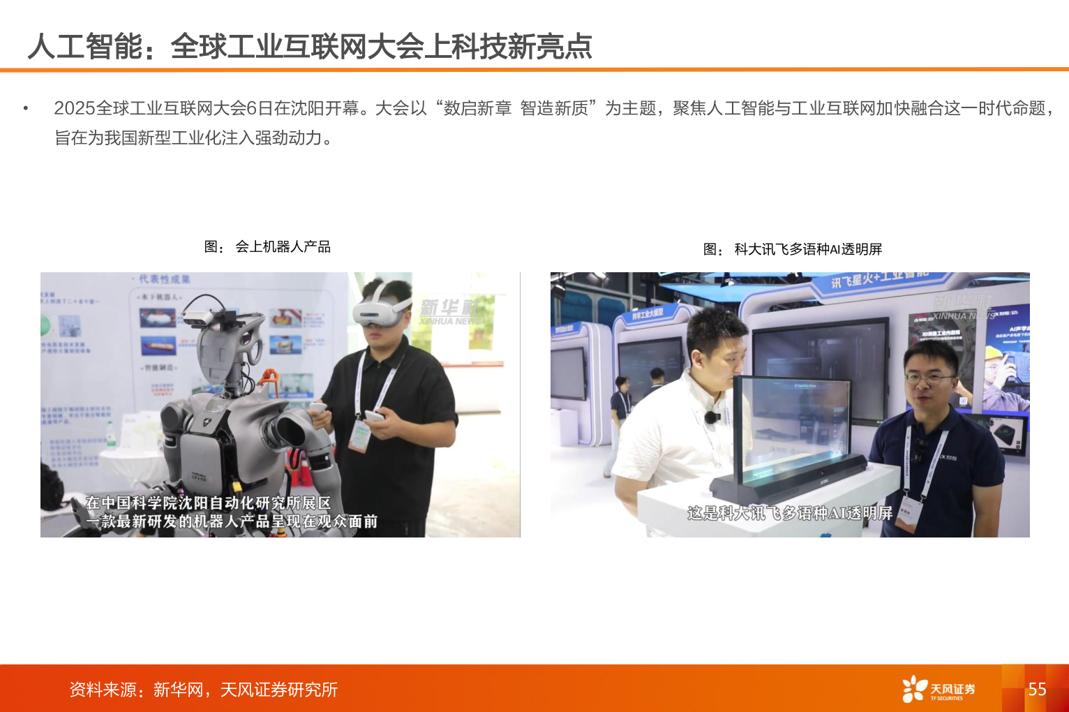 我想了解一下人工智能：全球工业互联网大会上科技新亮点