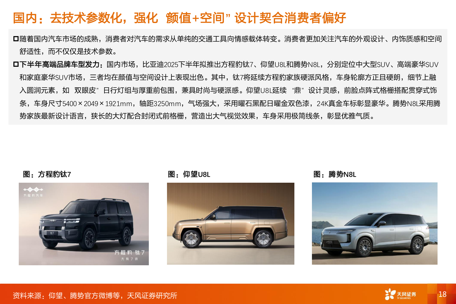 一起讨论下国内：去技术参数化，强化“颜值+空间”设计契合消费者偏好