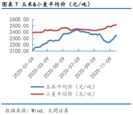 咨询大家玉米小麦平均价（元吨）