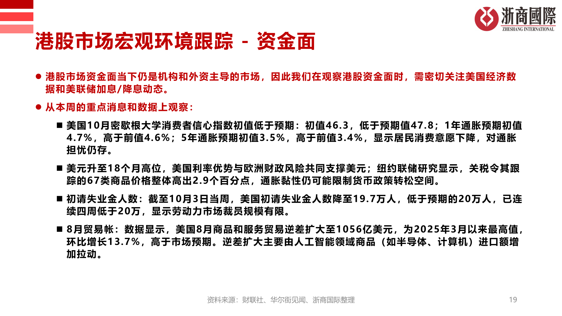 各位网友请教一下港股市场宏观环境跟踪 - 资金面