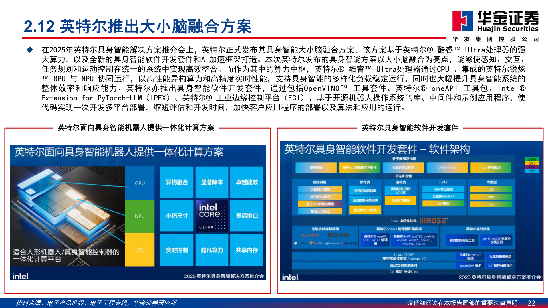 想关注一下2.12 英特尔推出大小脑融合方案?