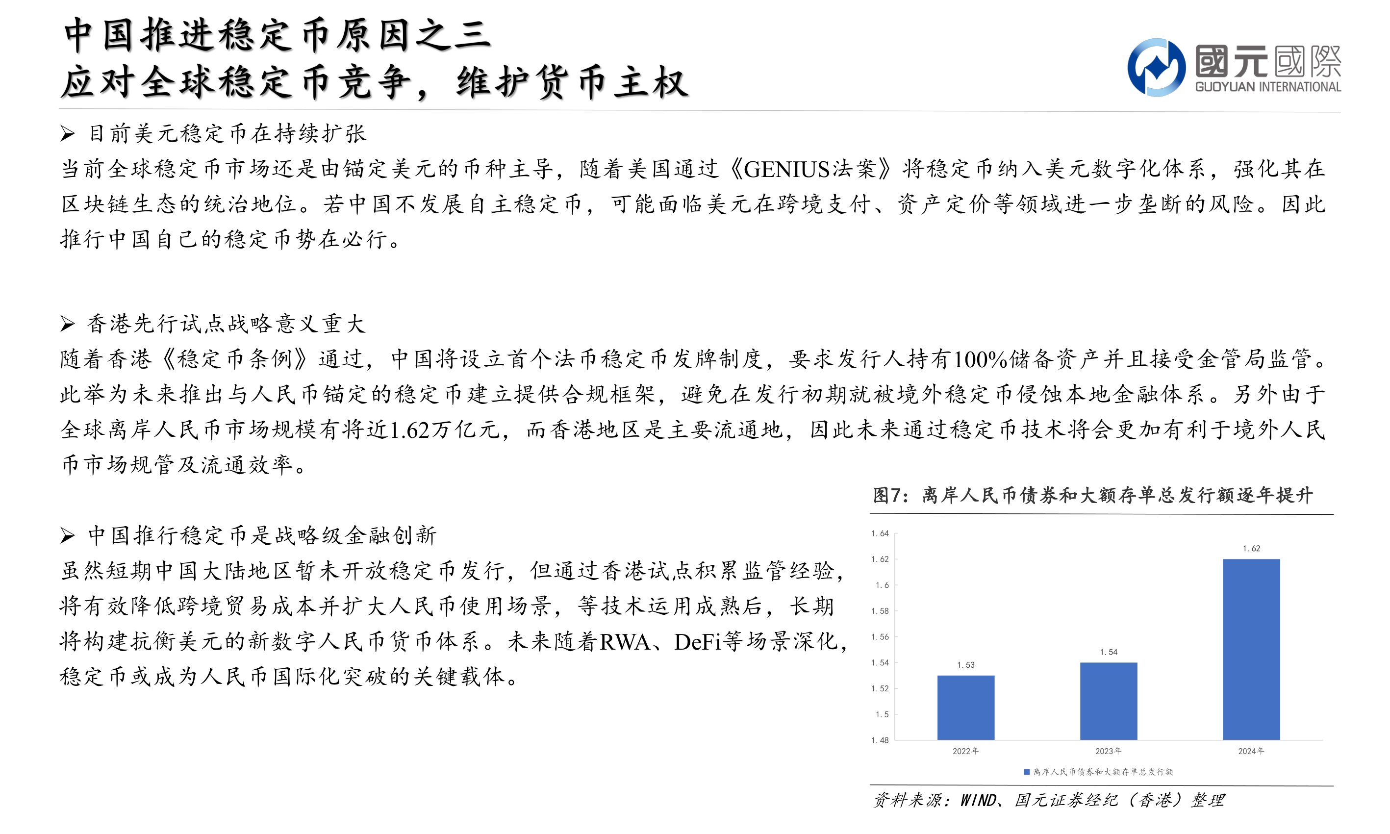 各位网友请教一下Ø 目前美元稳定币在持续扩张