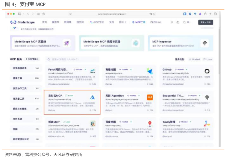 请问一下支付宝 MCP