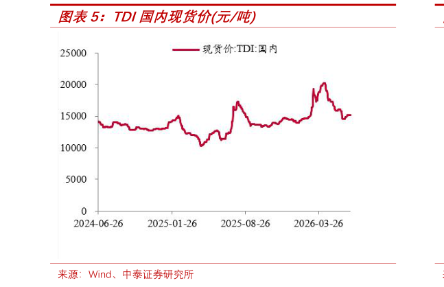 各位网友请教一下TDI国内现货价元吨