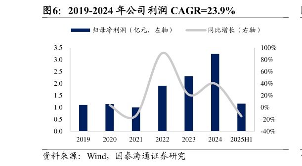 谁能回答2019-2024 年公司利润 CAGR23.9%