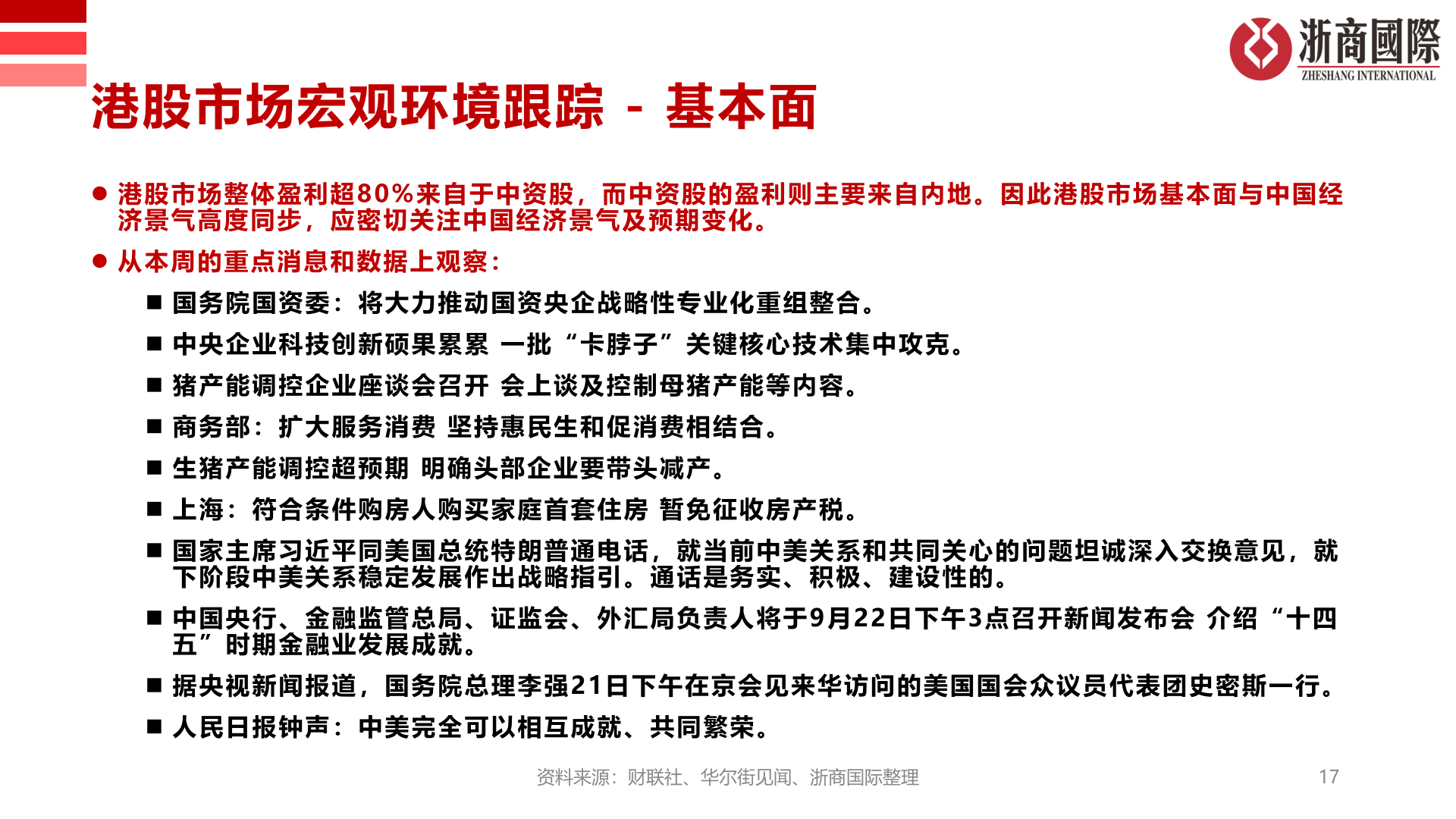如何解释港股市场宏观环境跟踪 - 基本面